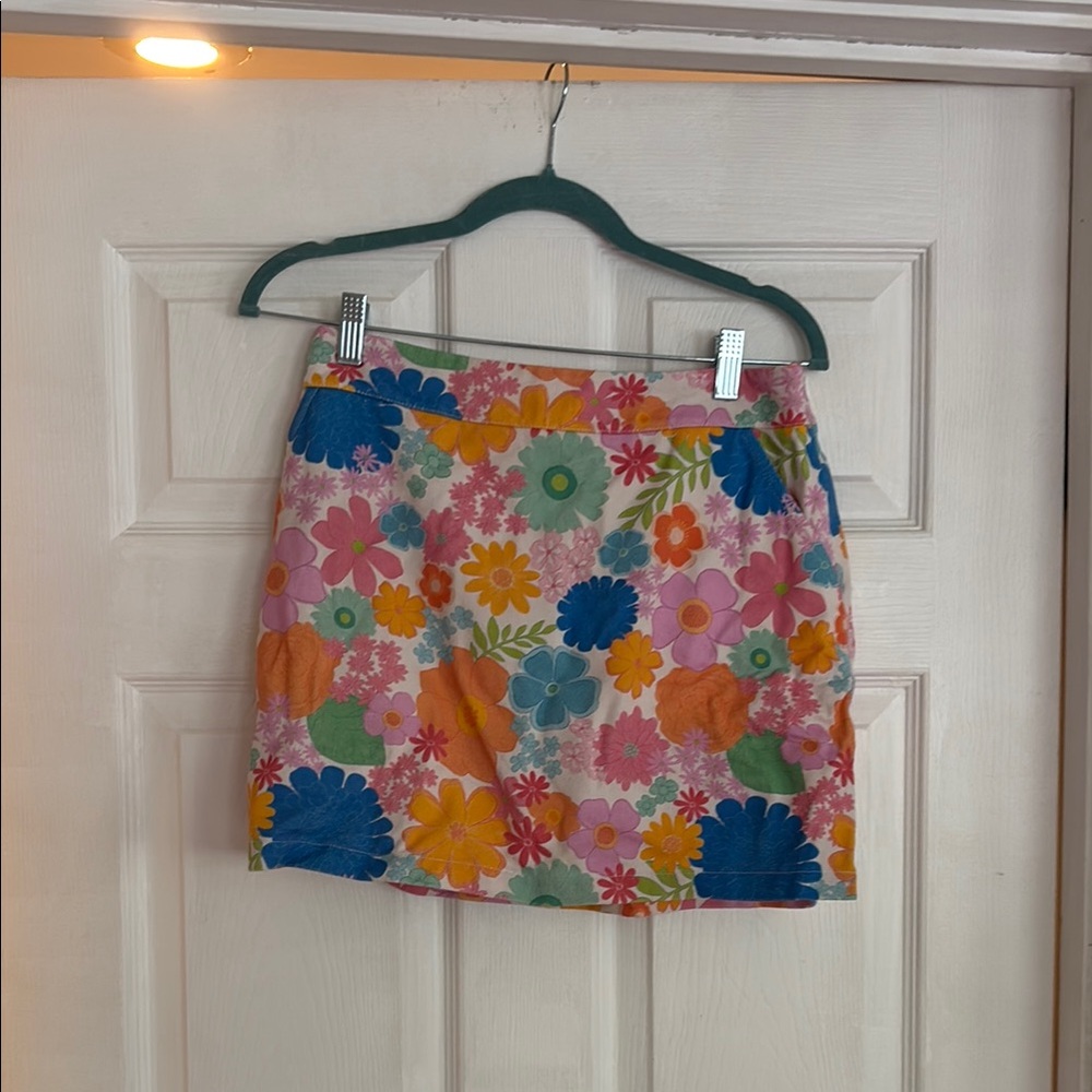 Floral Multicolor Women's Skort
